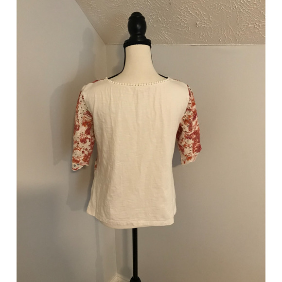 Anthropologie Porridge Arber Floral and Bird Eyelet Blouse - Size Small - Picture 4 of 9